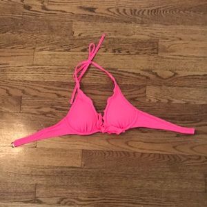 VS frilly halter top